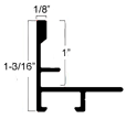 1" " stepped metal floater frame. This frame has a slim face and medium profile. It comes in yellow gold and features a horizontal brushed texture. Dispersed light is reflected.