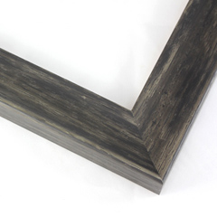 This simple black with grey stain frame, features an inward curved profile with wood grain details and natural wood finish.

2 " width: ideal for medium size artwork.  The modern style of this frame makes it a great match to more contemporary paintings and photography.

Kyoto II Collection